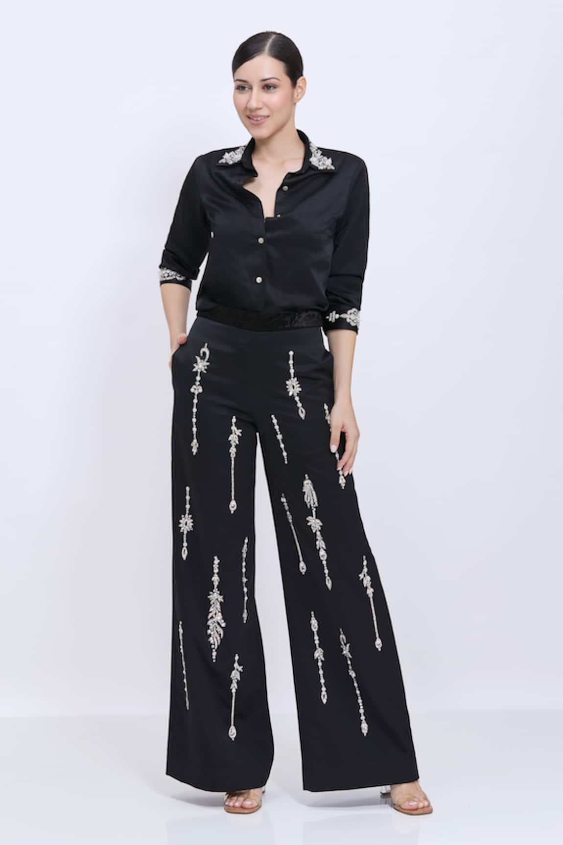 Dilnaz Embroidered Shirt & Trouser Set