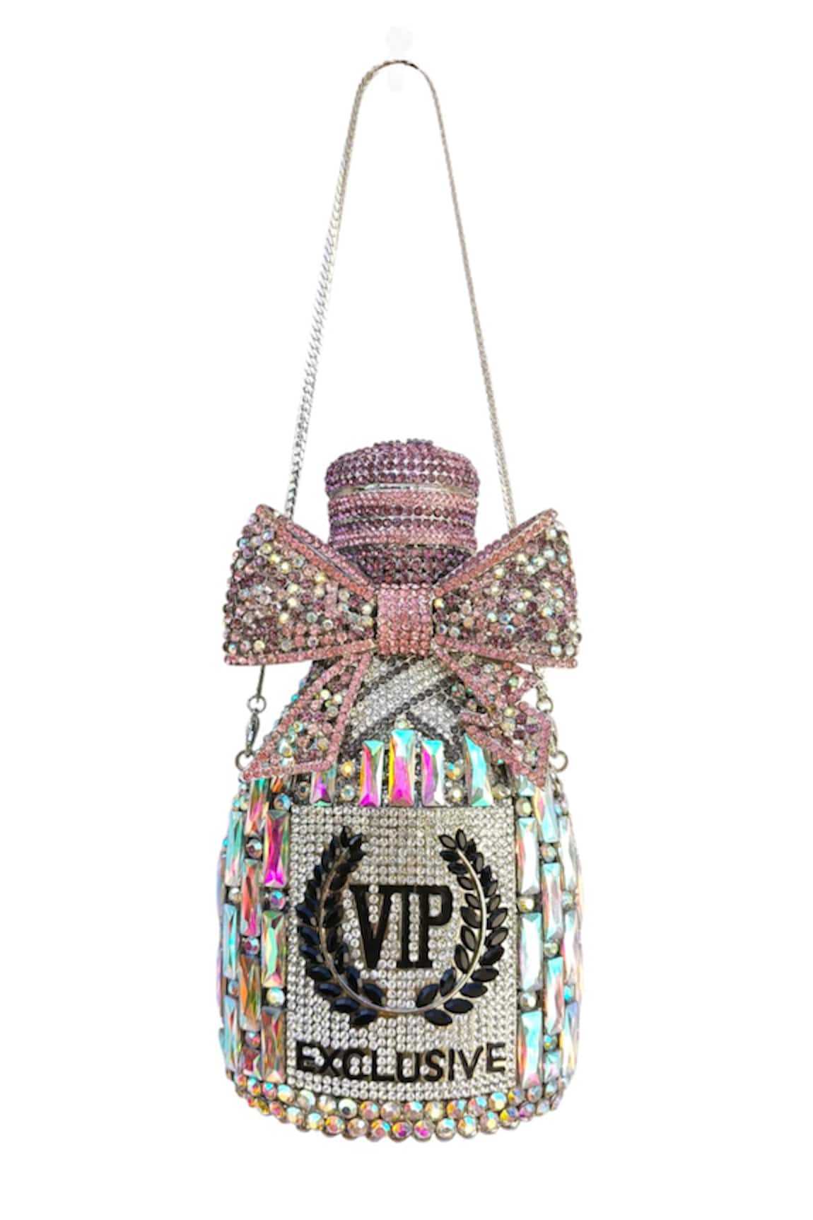 A Clutch Story Party Pink Champagne Embellished Clutch