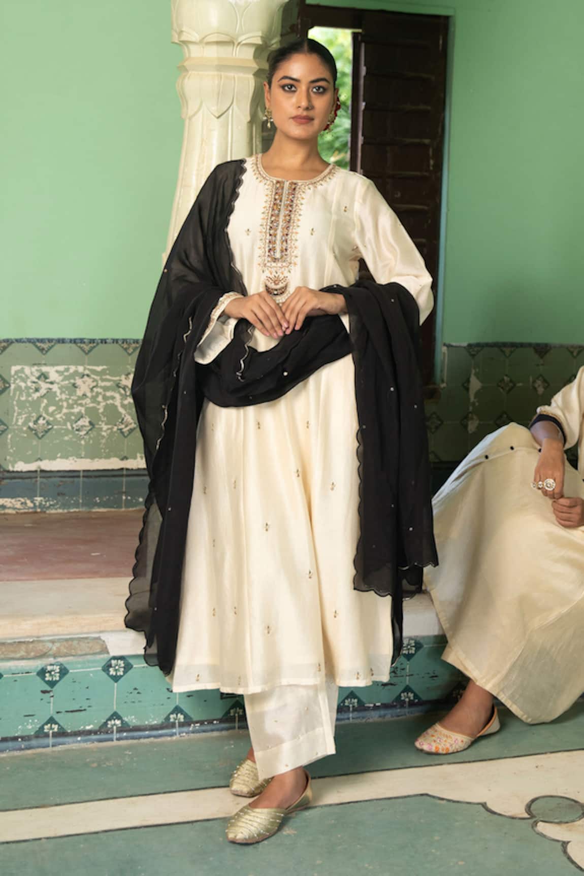 Amoree by Shikha Chaudhry Pakeezah Embroidered Kurta Set 