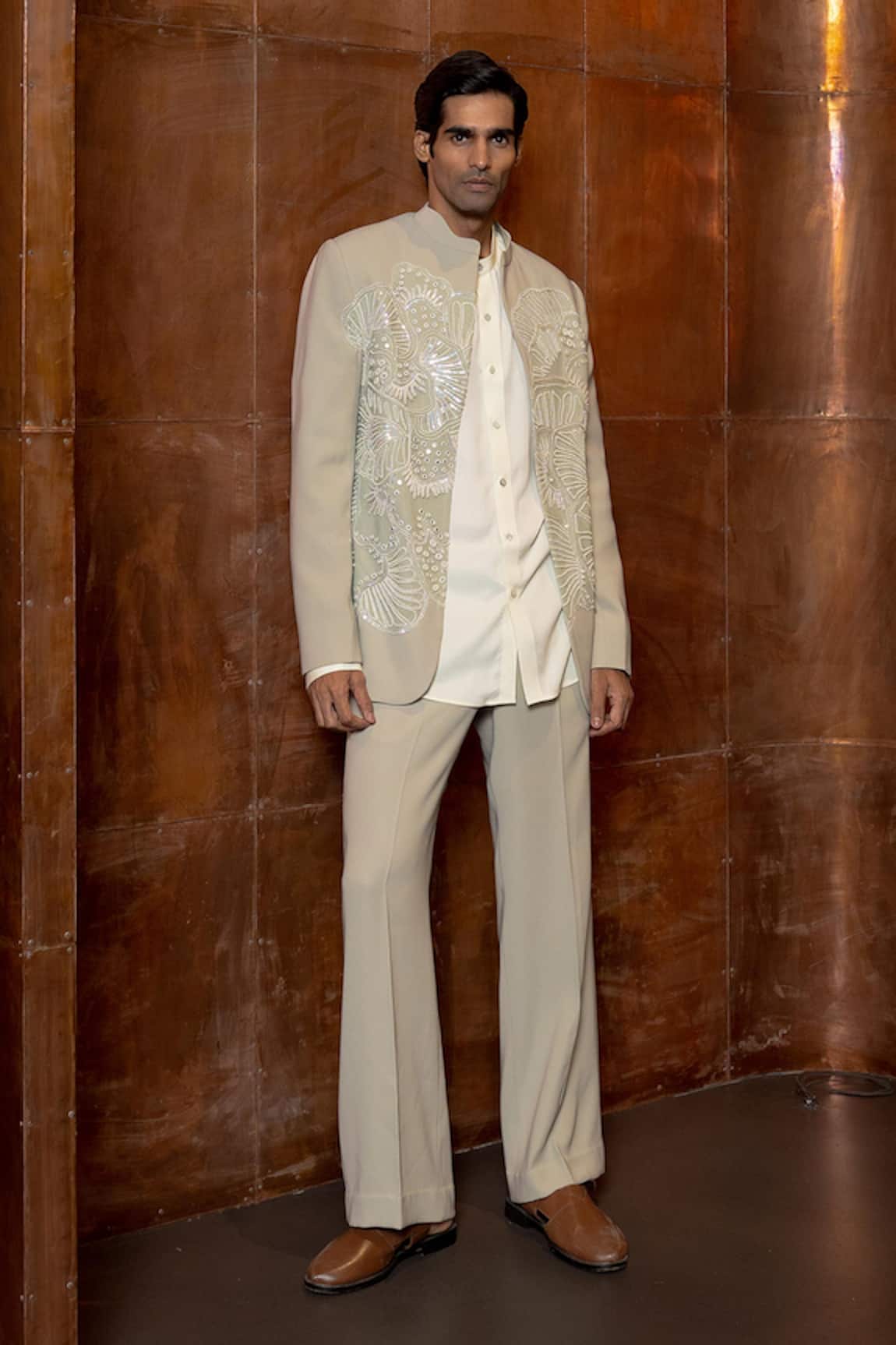 Mishru Delmar Embellished Bandhgala Set