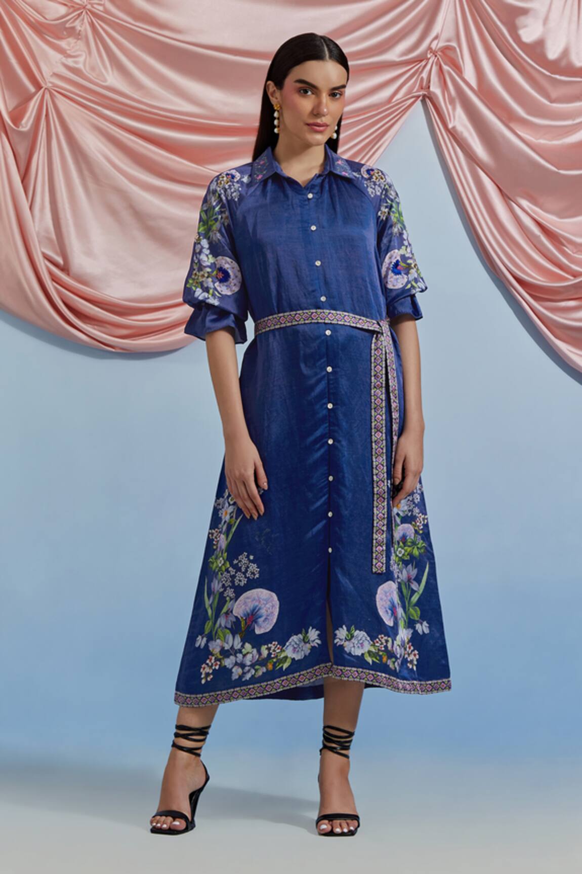 Pozruh By Aiman Doe Printed Shirt Dress