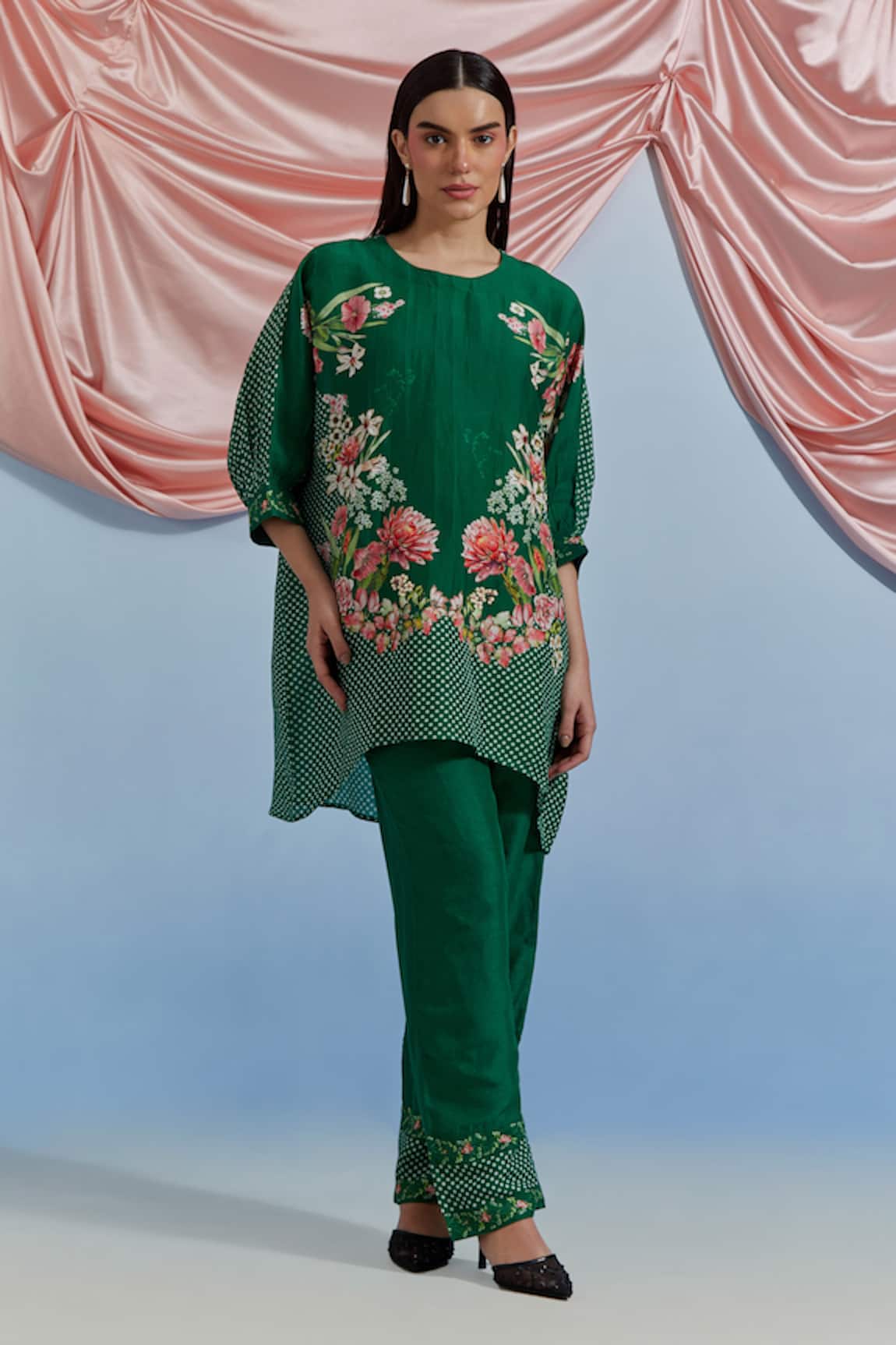 Pozruh By Aiman Myra Printed Top & Pant Set