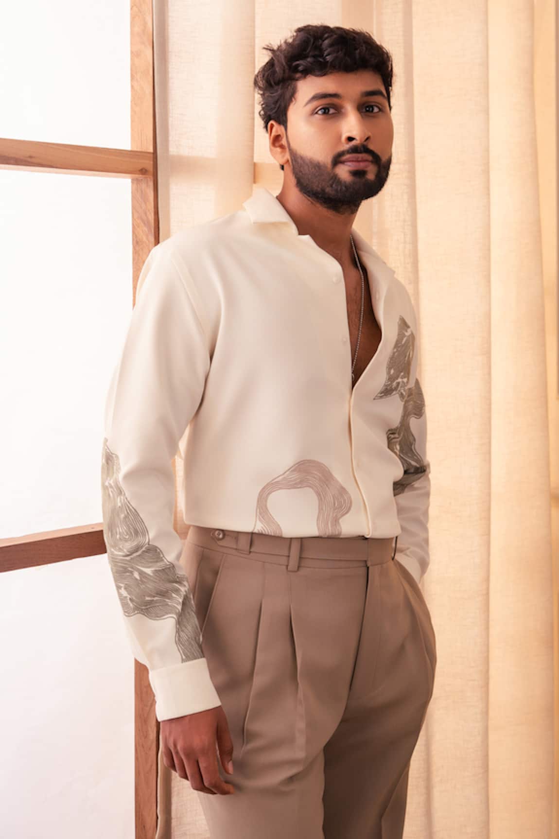 Rohit Doshi Lachka Abstract Print Shirt