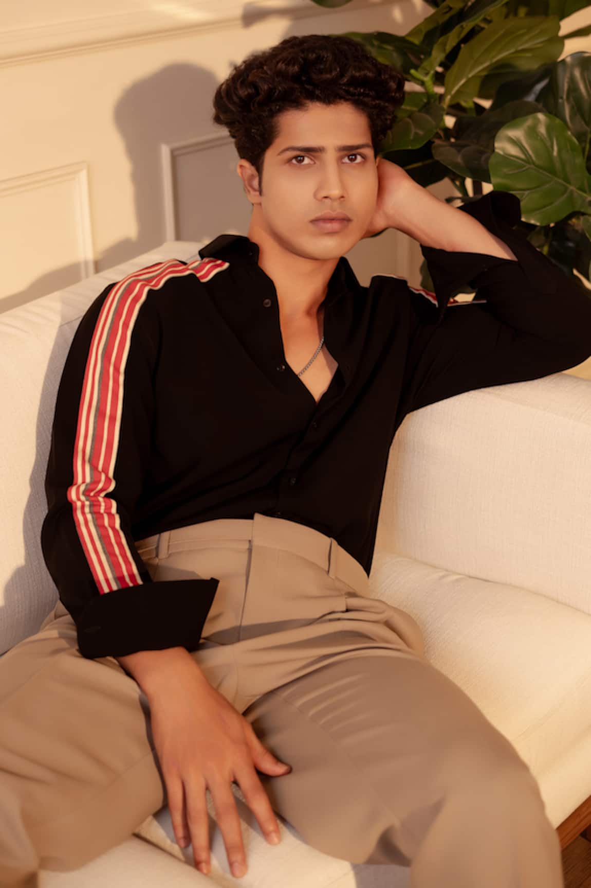 Rohit Doshi Lachka Striped Pattern Shirt