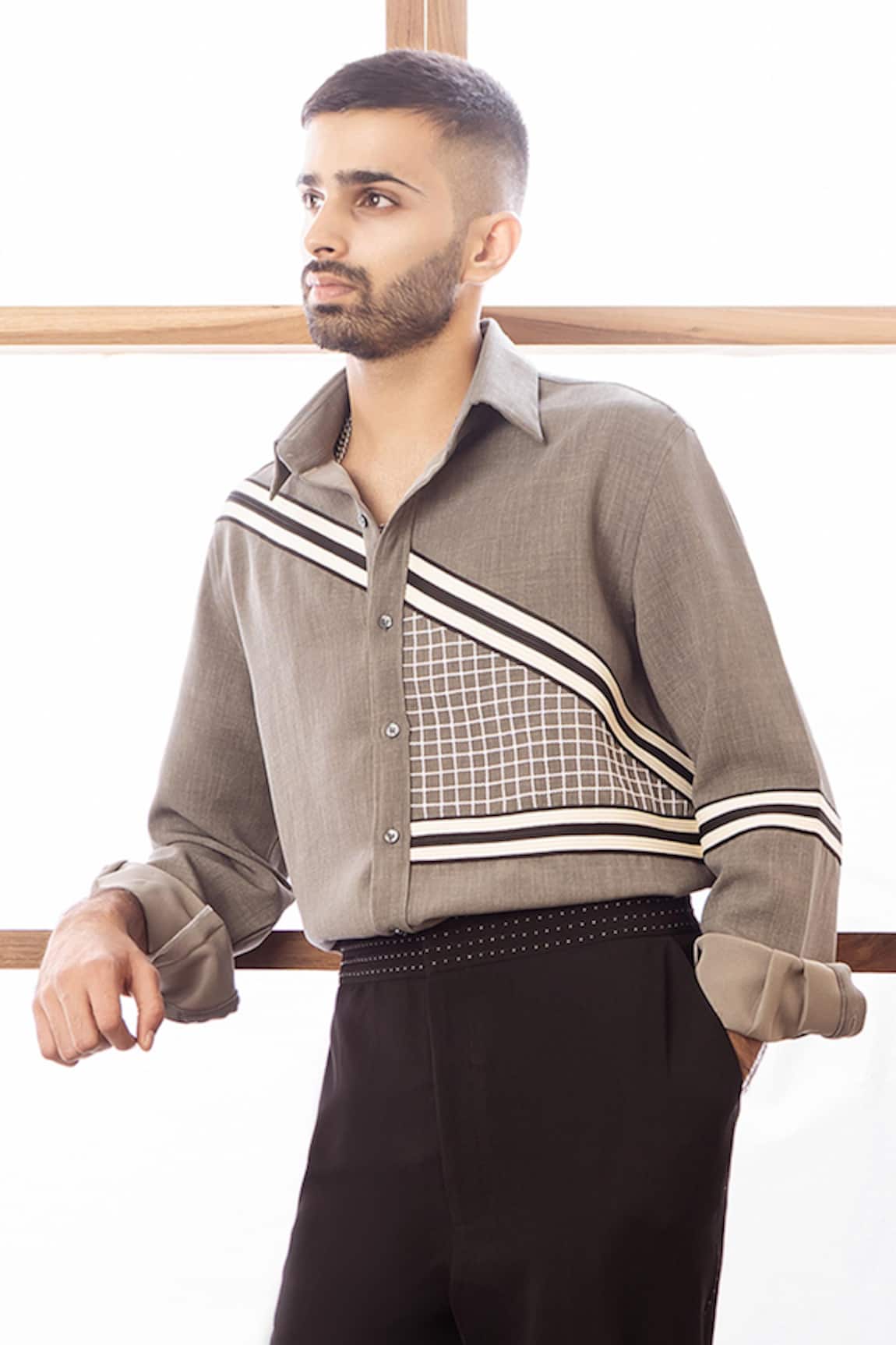 Rohit Doshi Geometric Pattern Shirt