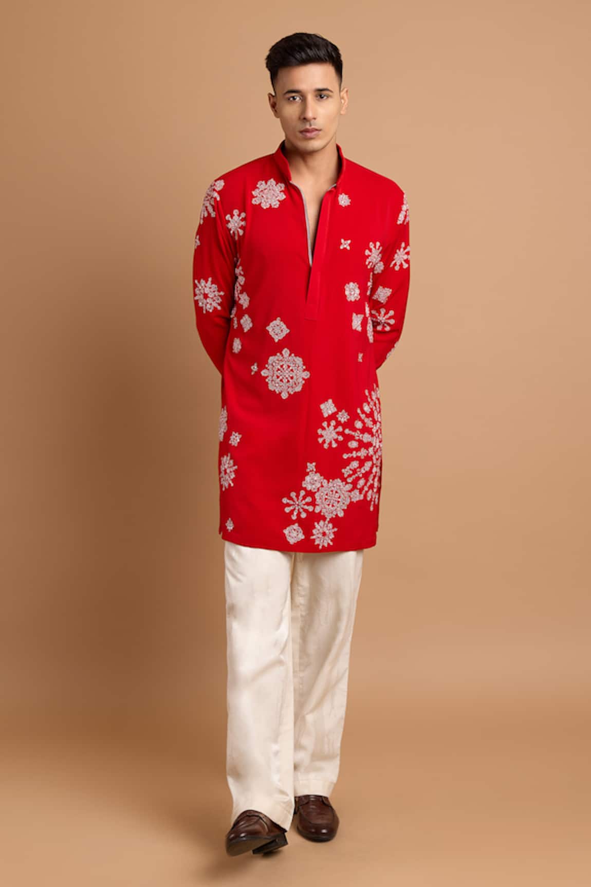 Rohit Doshi Embroidered Short Kurta 