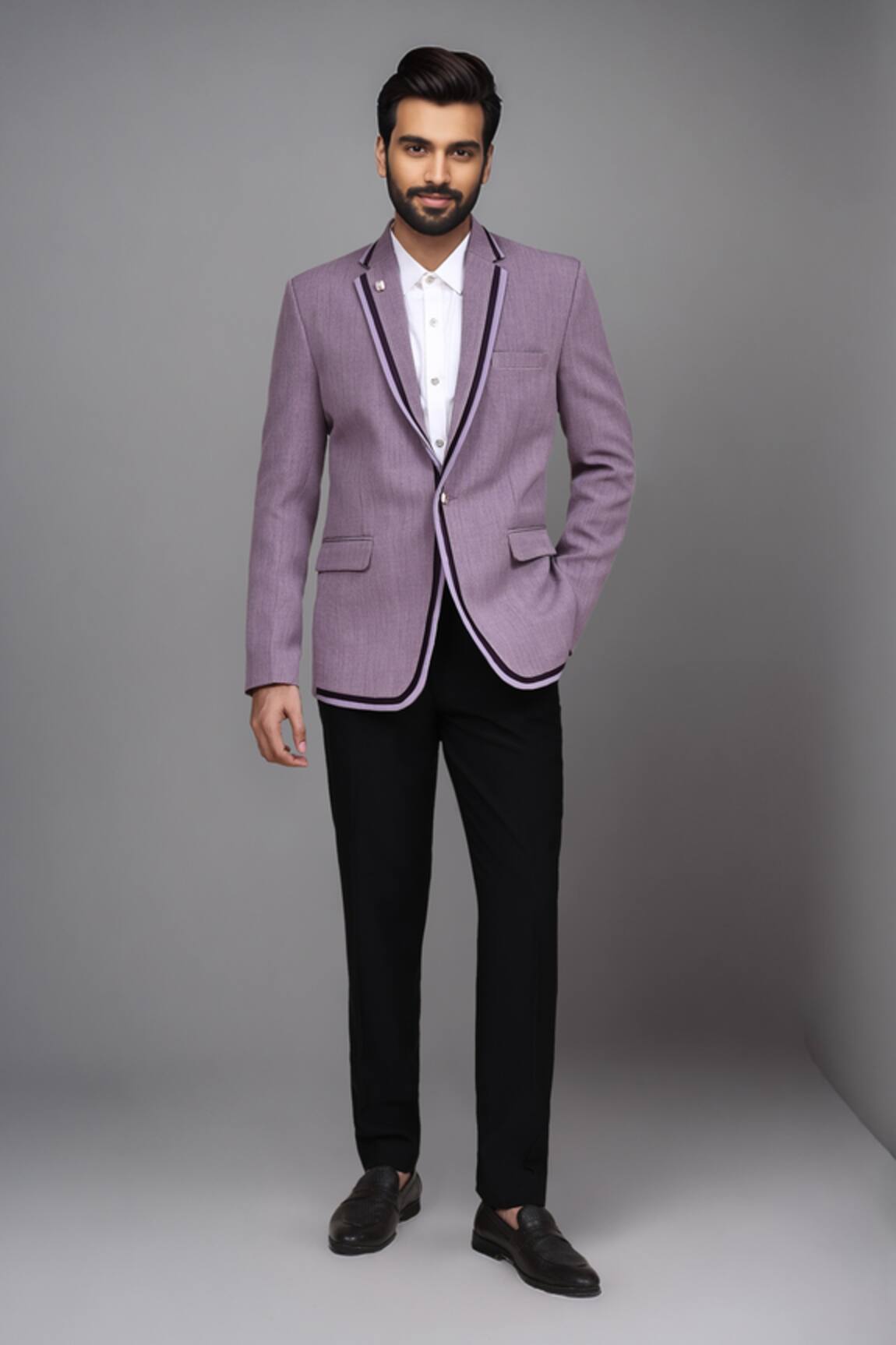 Arihant Rai Sinha Plain Single Breasted Blazer 