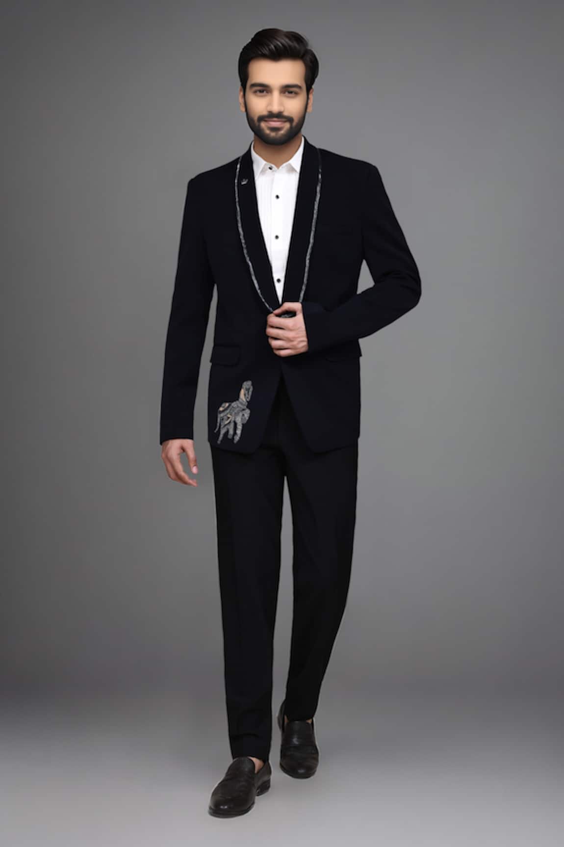 Arihant Rai Sinha Cutdana Work Single Breasted Blazer 