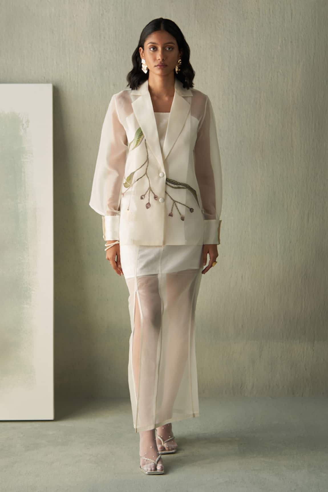 Febo6 Organza Long Skirt 