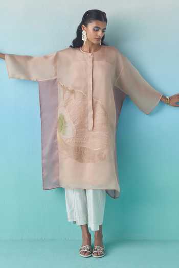 Febo6 Silk Cropped Trouser  