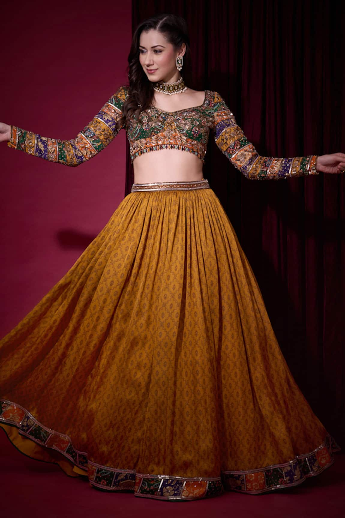 Aayushi Maniar Suryavanshi Printed Lehenga Set