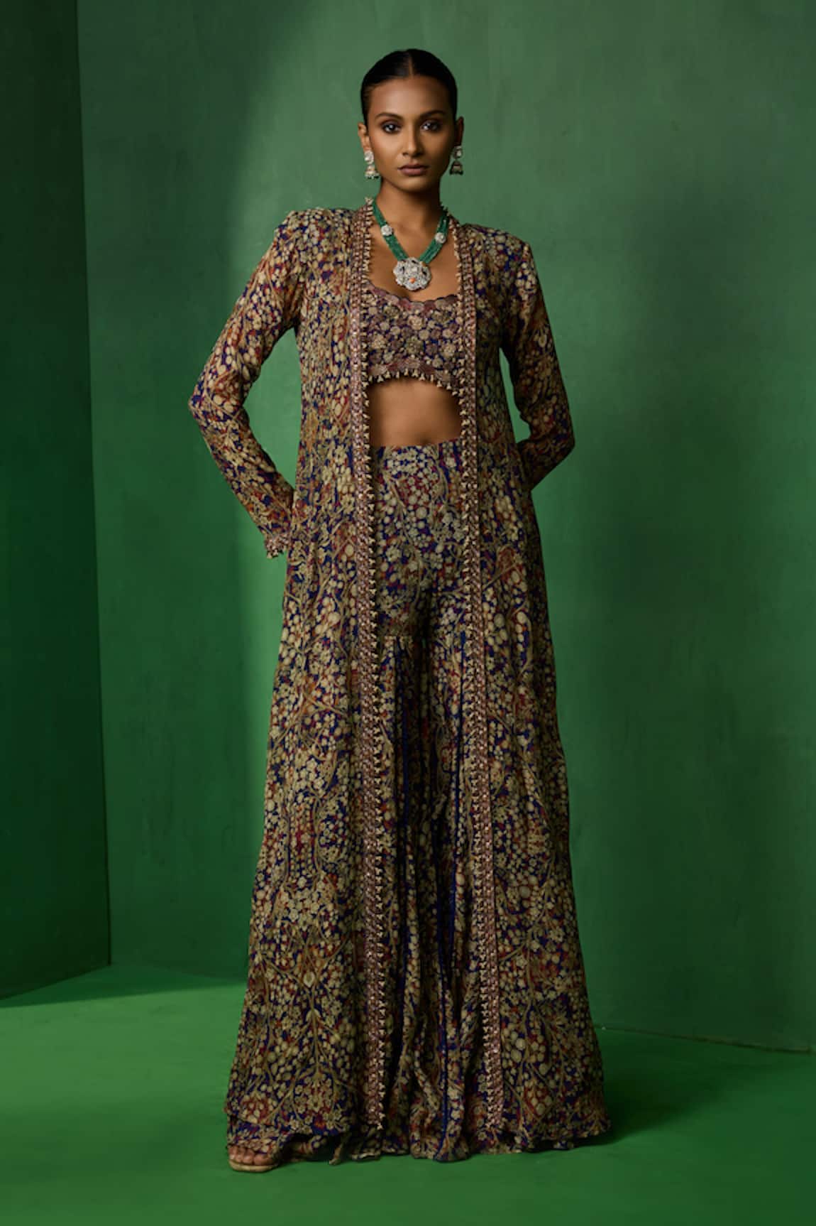 Ridhima Bhasin Seren Printed Jacket Sharara Set 