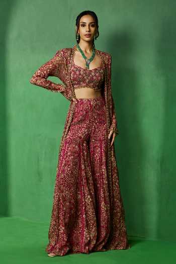Ridhima Bhasin Rheya Printed Jacket Sharara Set 
