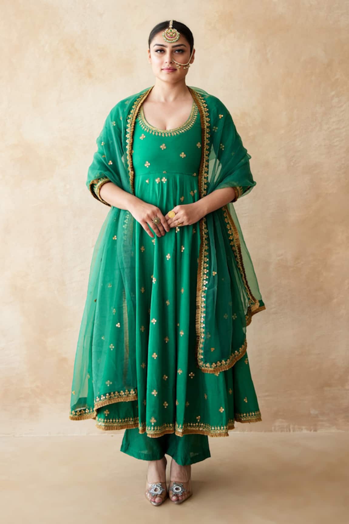 Gulabo Jaipur Malala Hand Work Anarkali Set