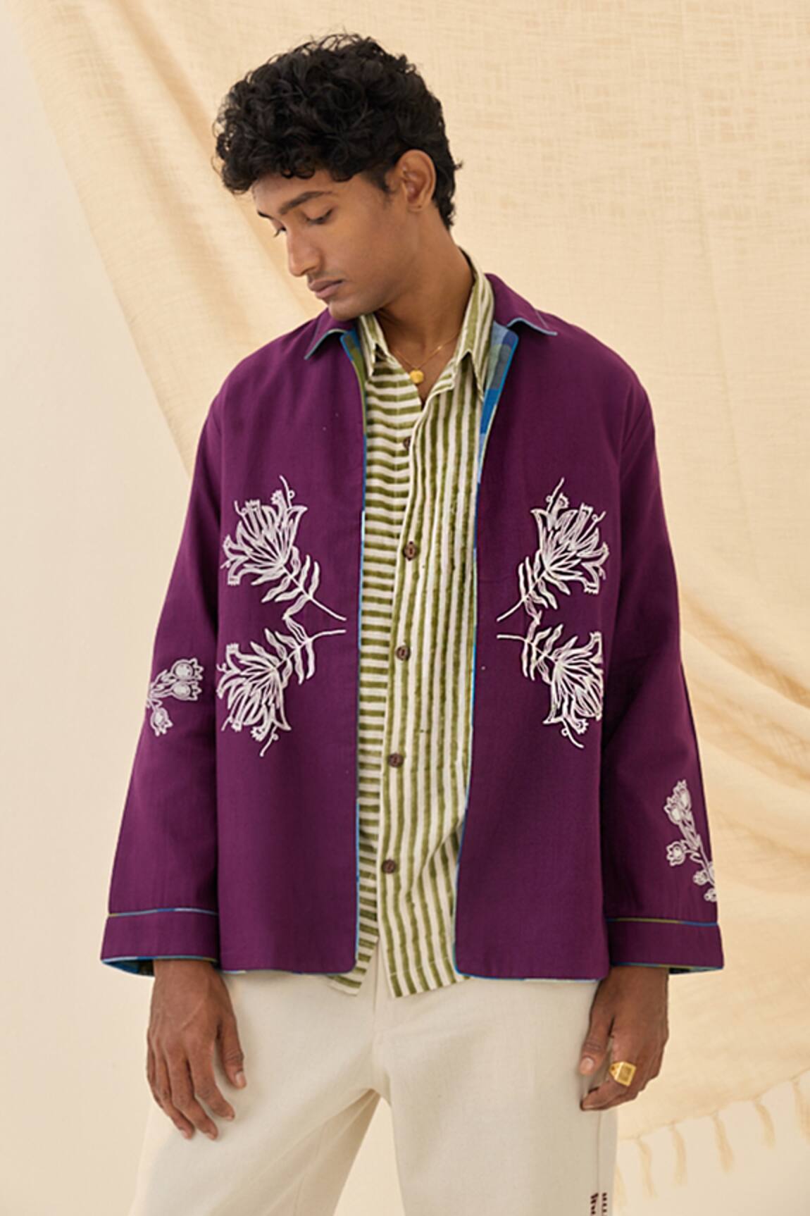 Jodi Morni Handloom Reversible Jacket 