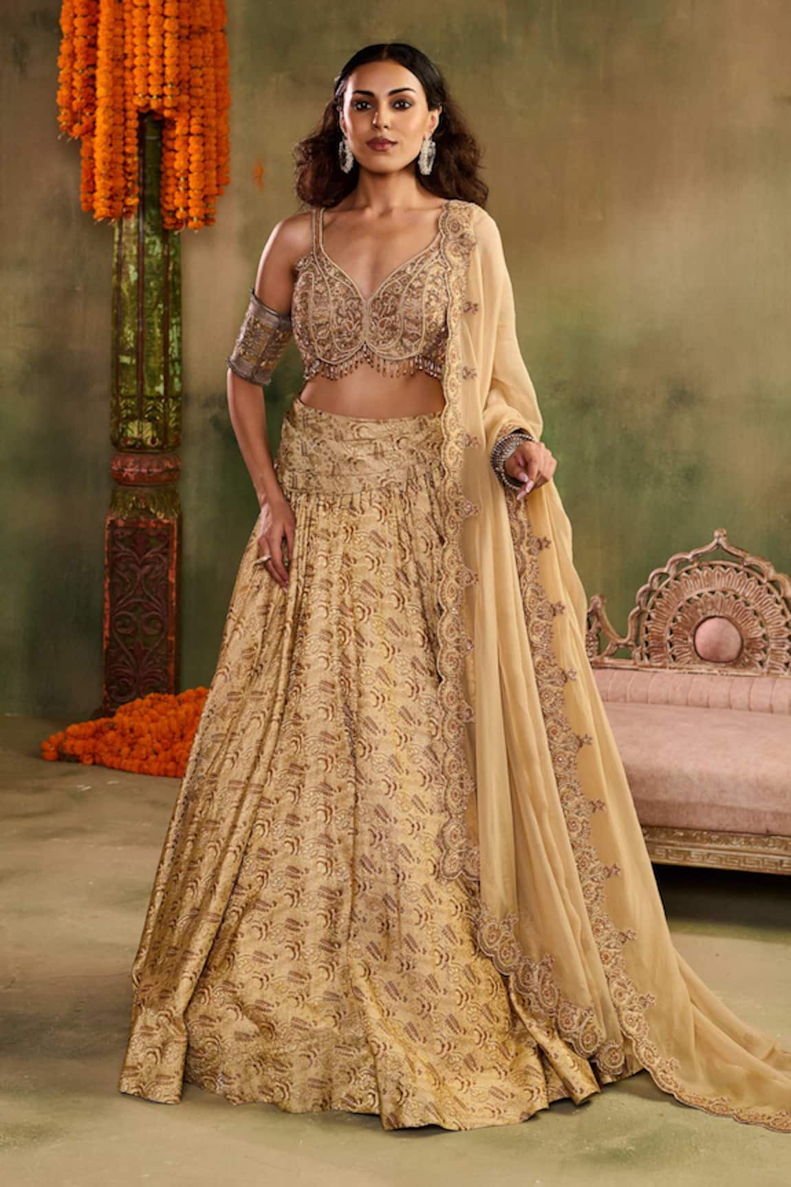 Reeti Arneja Tassel Tara Embroidered Lehenga Set