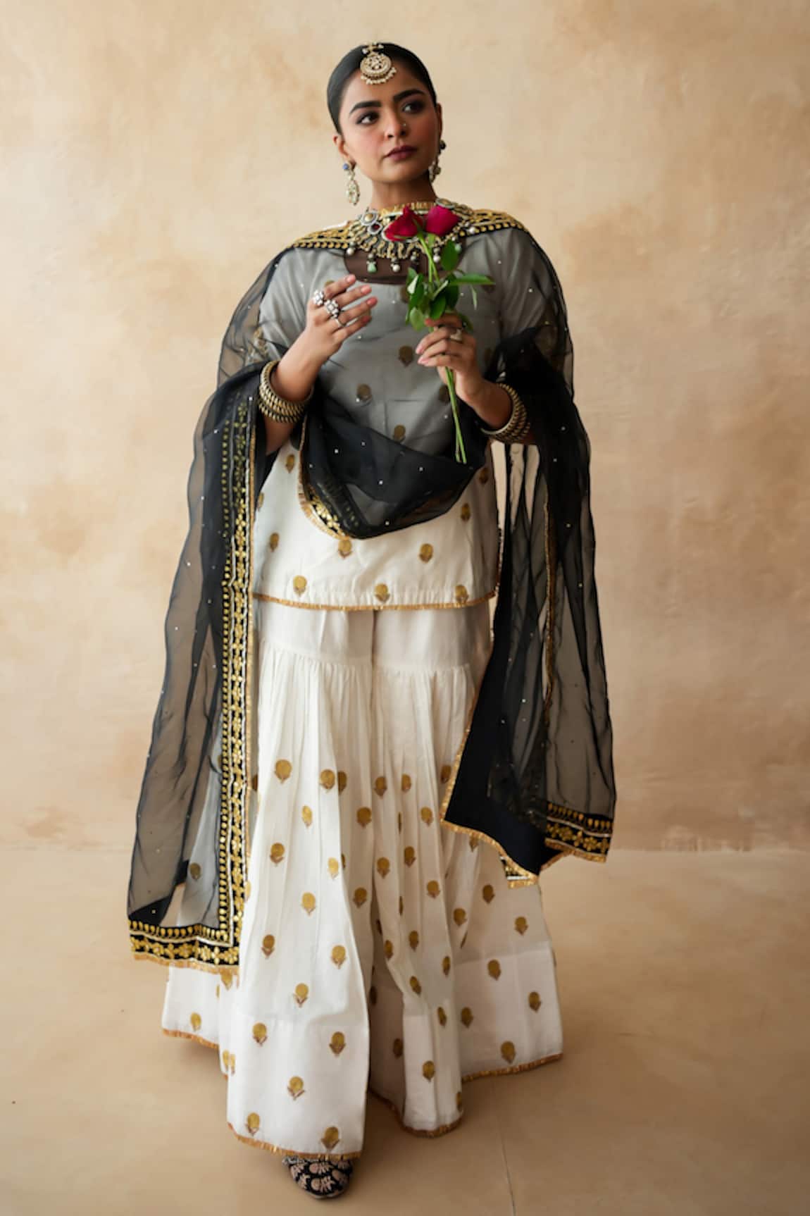 Gulabo Jaipur Fursat Hand Work Kurta Sharara Set