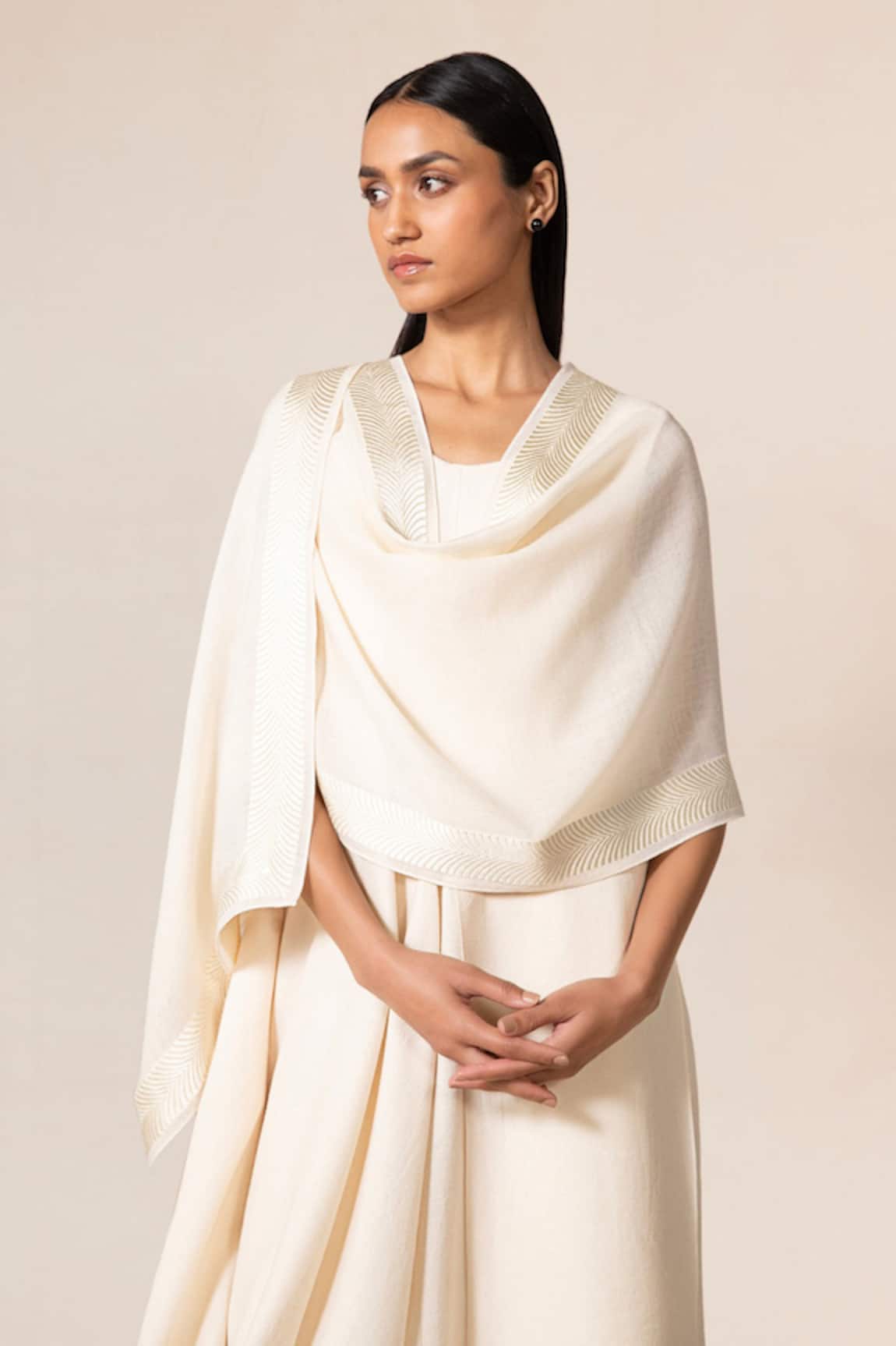 Ampm Naomi Resham Bordered Scarf 