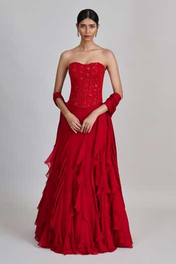 Mishru Suki Ruffle Skirt Set 