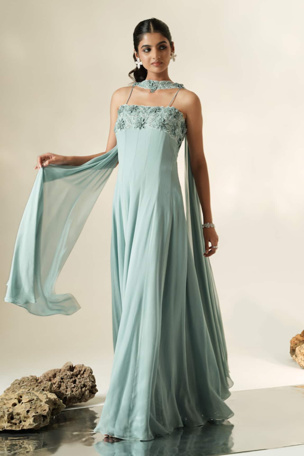 Muskan Aggarwal Aarvi Dori Embroidered Anarkali With Dupatta