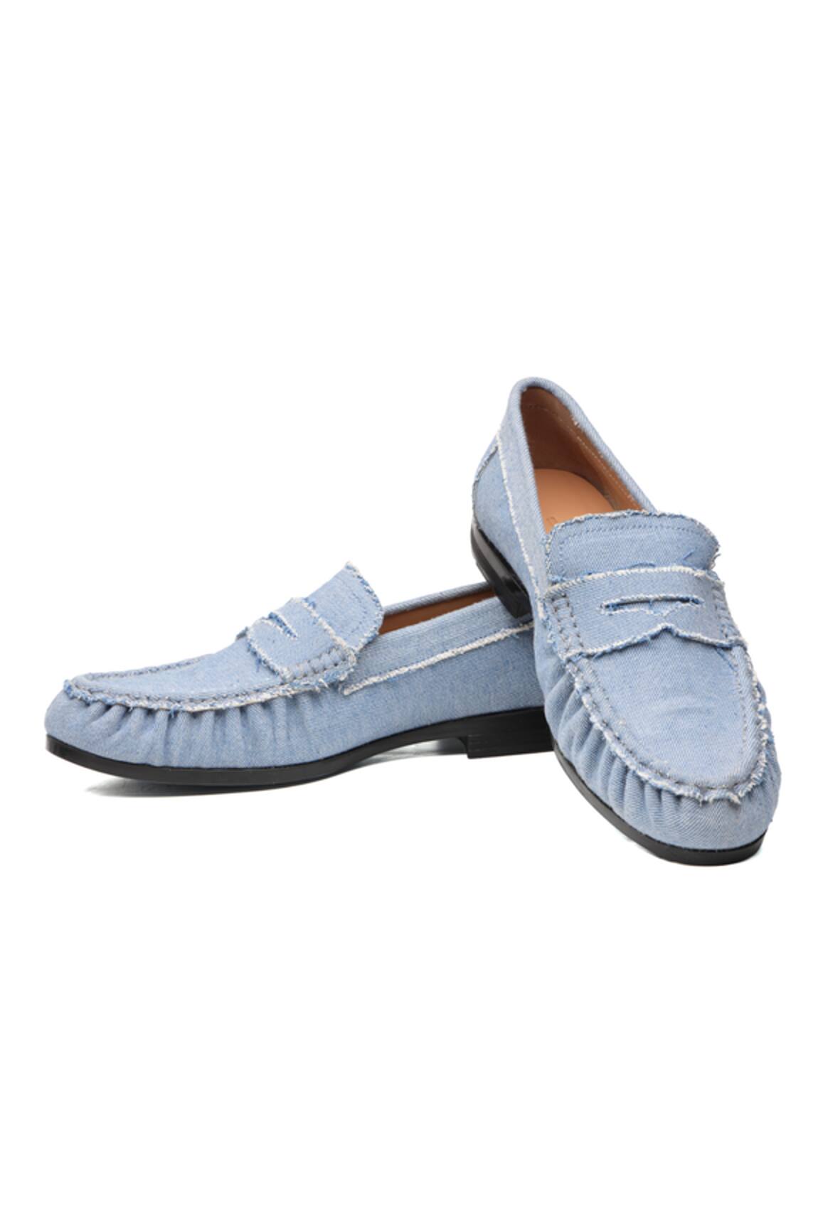 Shutiq Phillos Denim Patchwork Loafers 