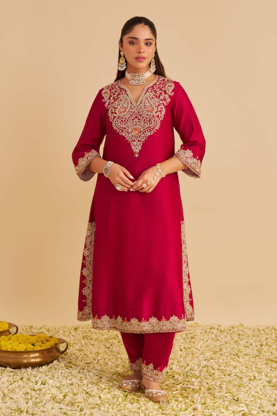 Sheetal Batra Areefa Embroidered Kurta & Salwar Set