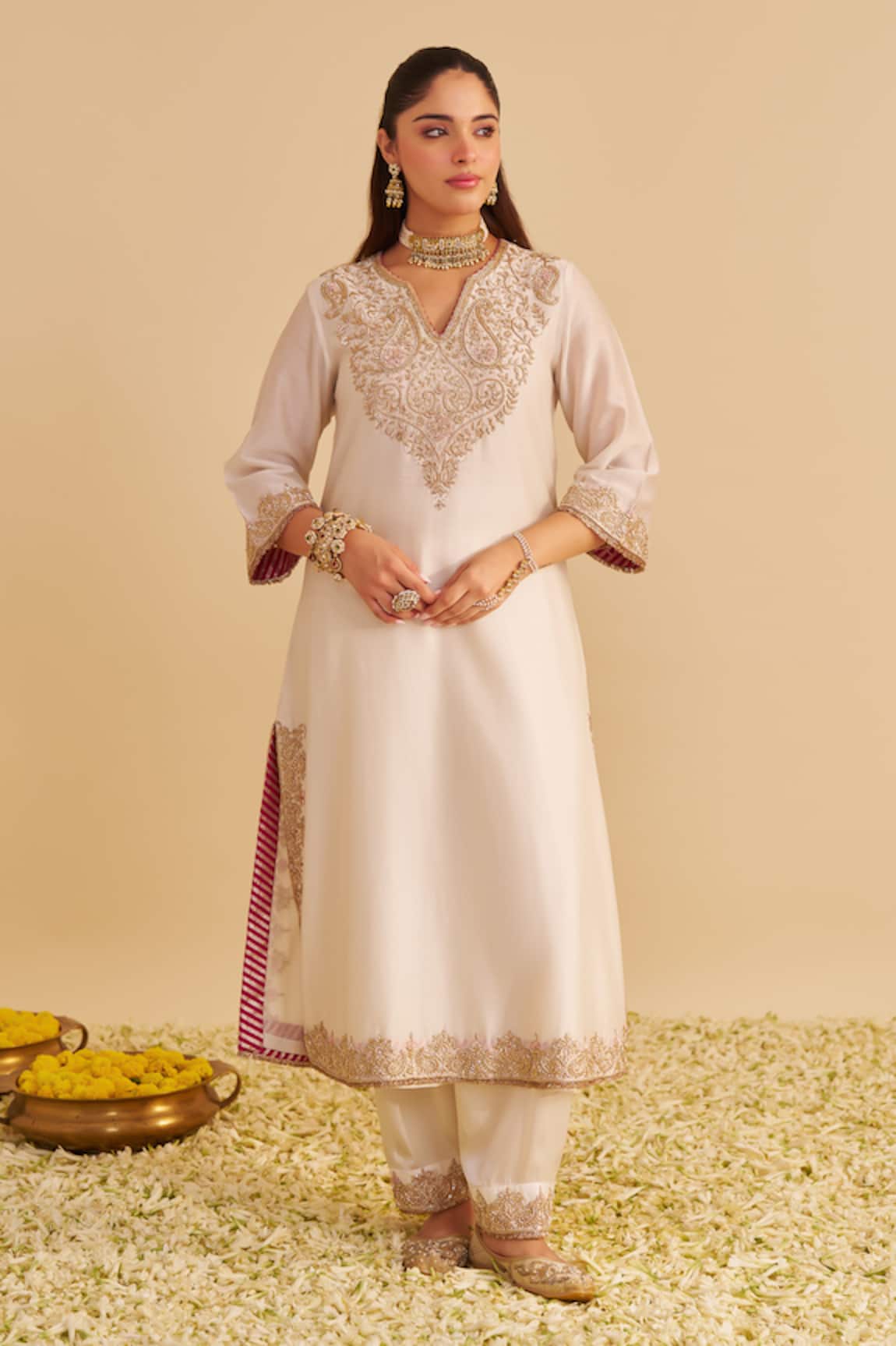 Sheetal Batra Areefa Embroidered Kurta & Salwar Set