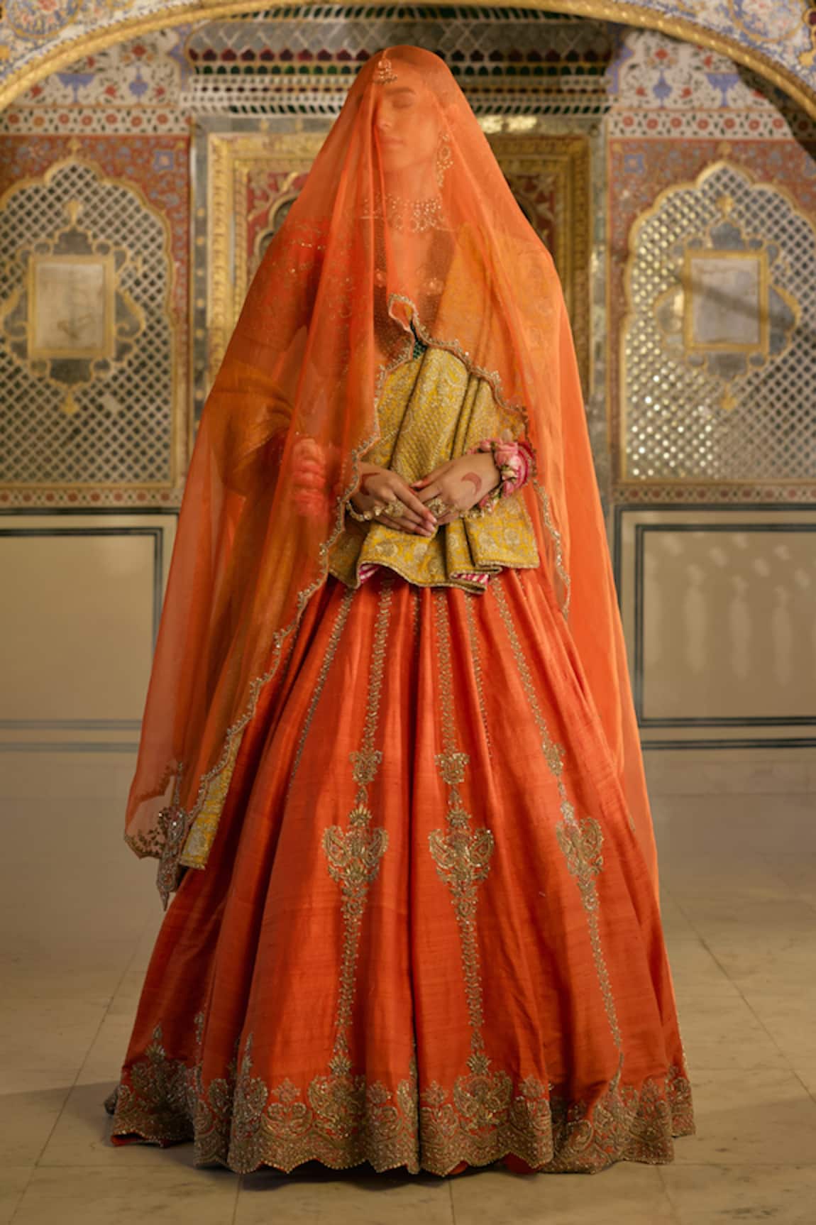 Sheetal Batra Naazila Embroidered Lehenga Blouse Set 