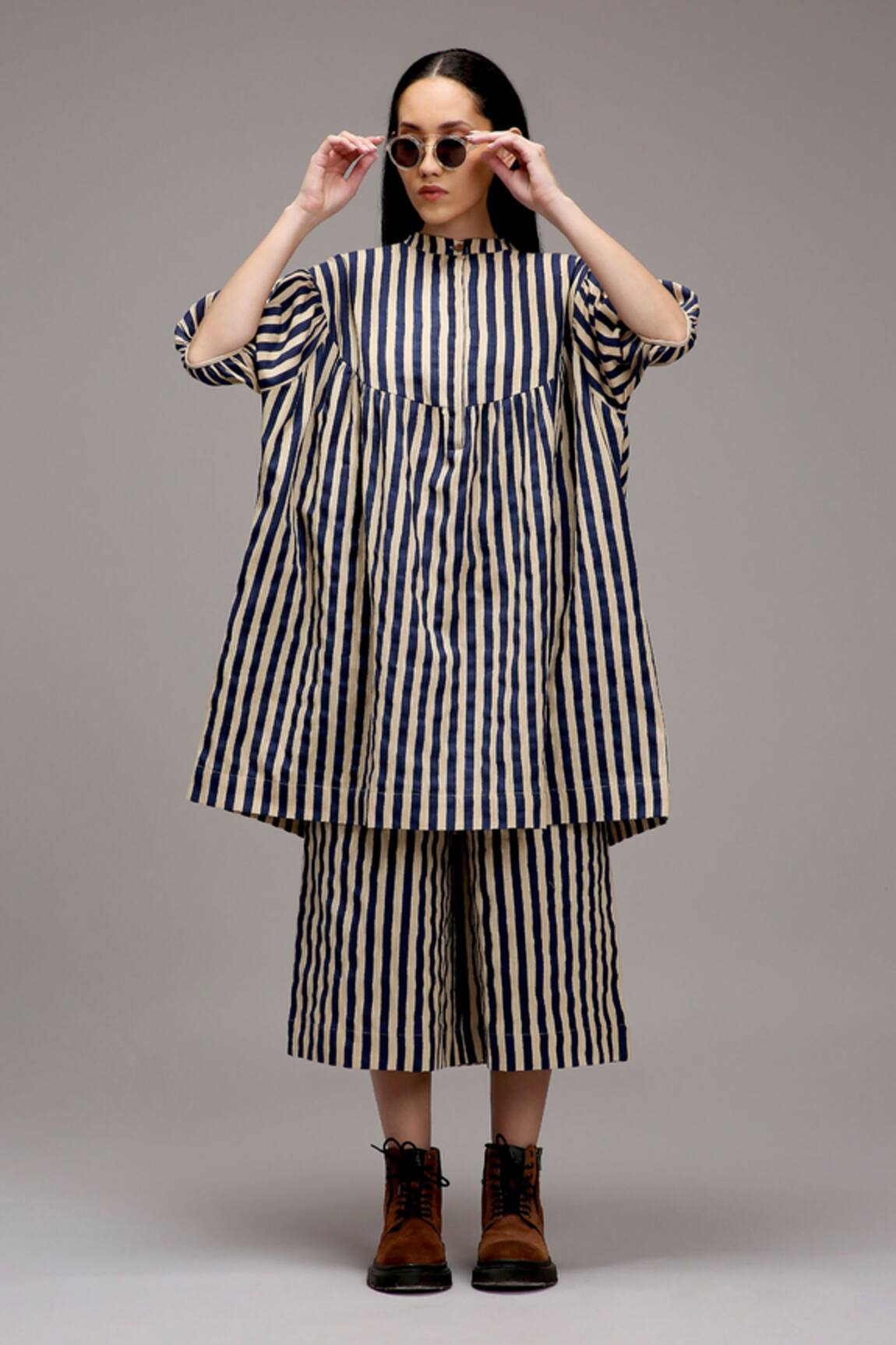 MATI_1 Striped Tunic & Pant Set 