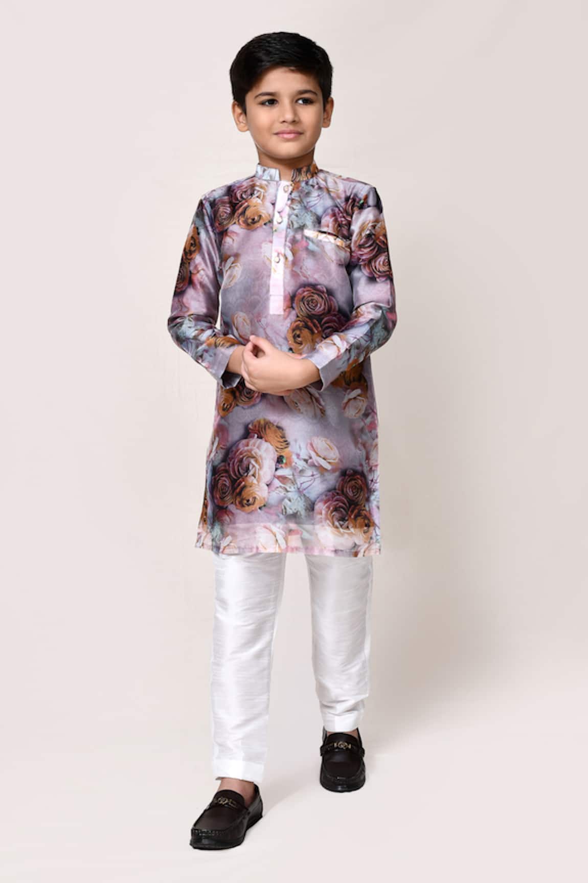 Petite Pomme Floral Pattern Kurta Set 