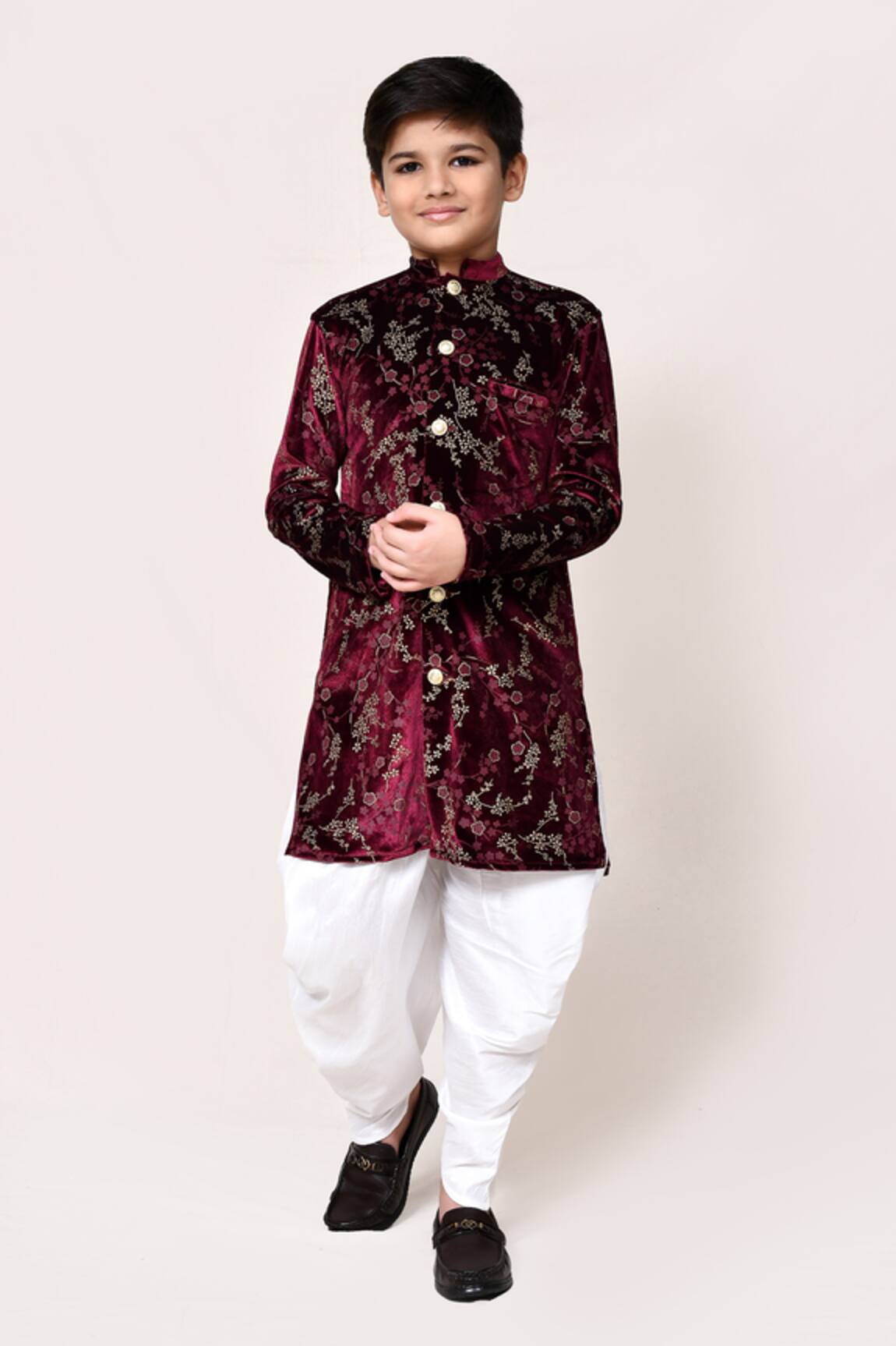 Petite Pomme Floral Pattern Kurta Set 