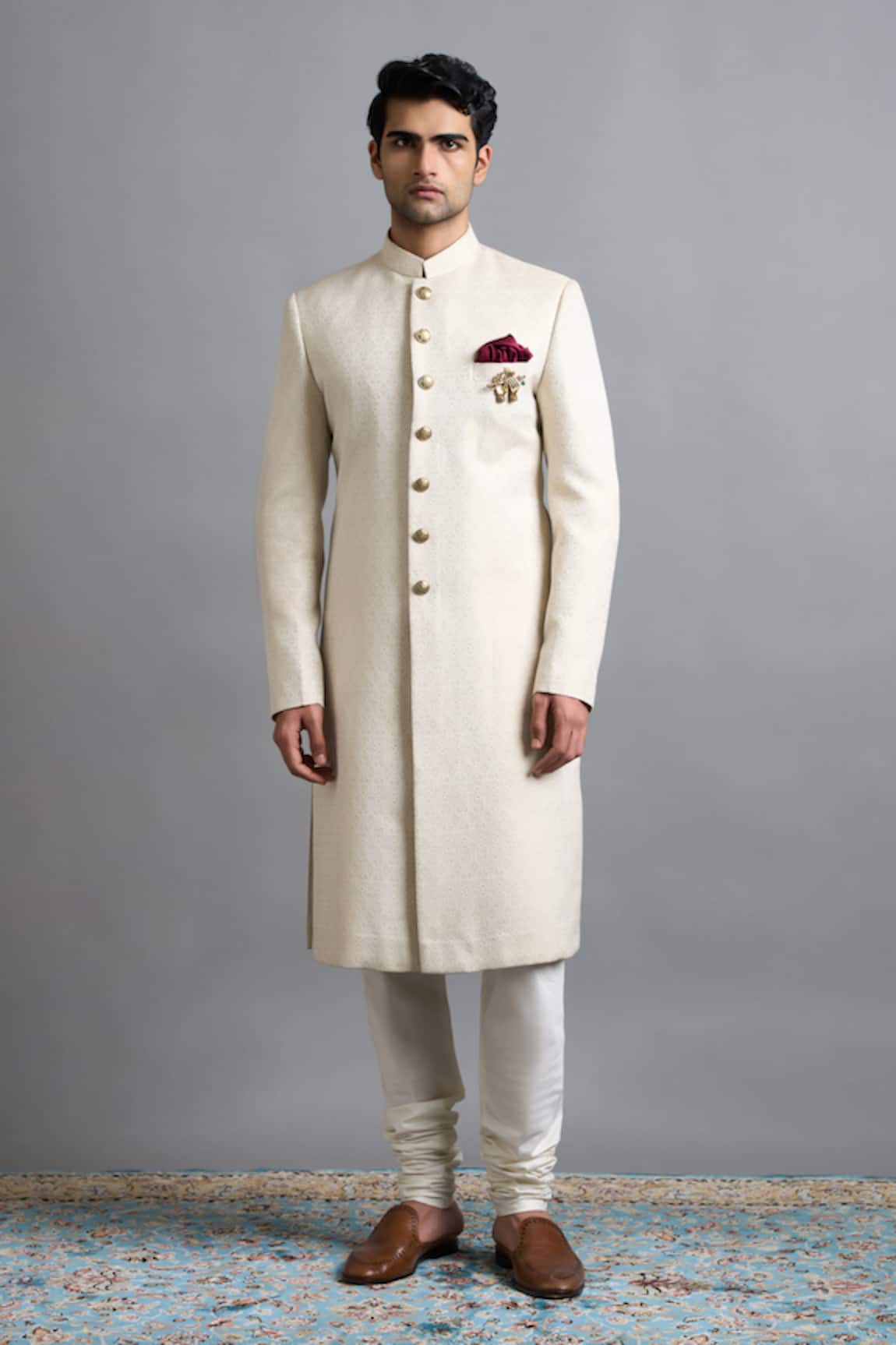 Gargee Designers Advait Ivory Sherwani Set 