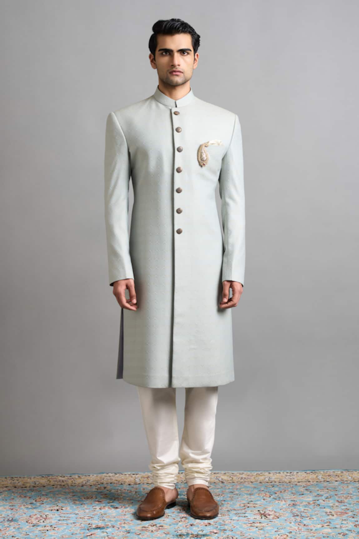 Gargee Designers Reyansh Green Sherwani Set 