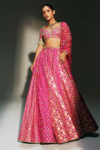 Mahima Mahajan Sri Hand Embroidered Lehenga Set 