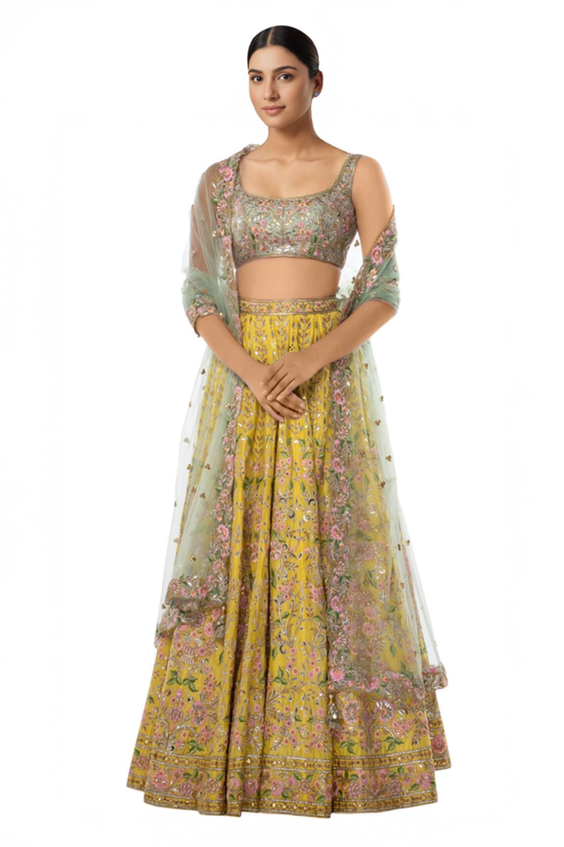 Tamanna Punjabi Kapoor Embroidered Chanderi Bridal Lehenga Set