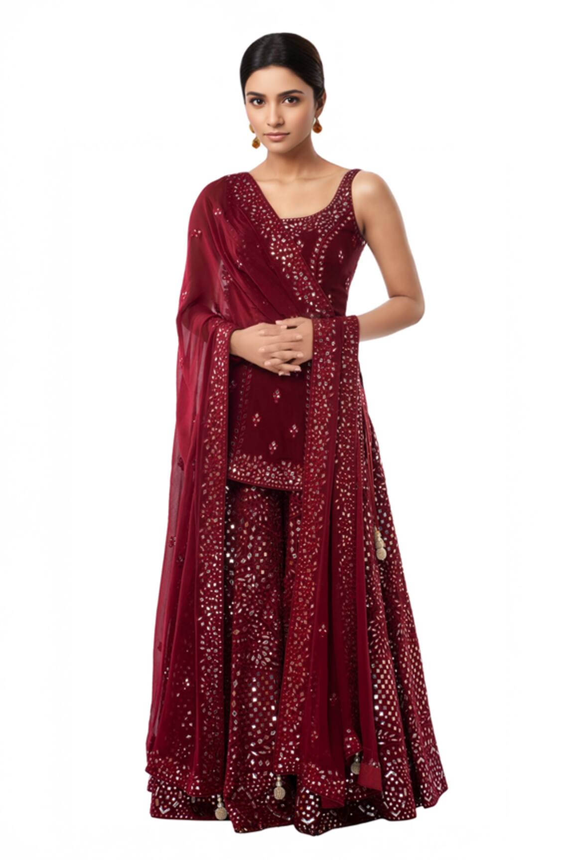 Tamanna Punjabi Kapoor Embroidered Kurta Sharara Set