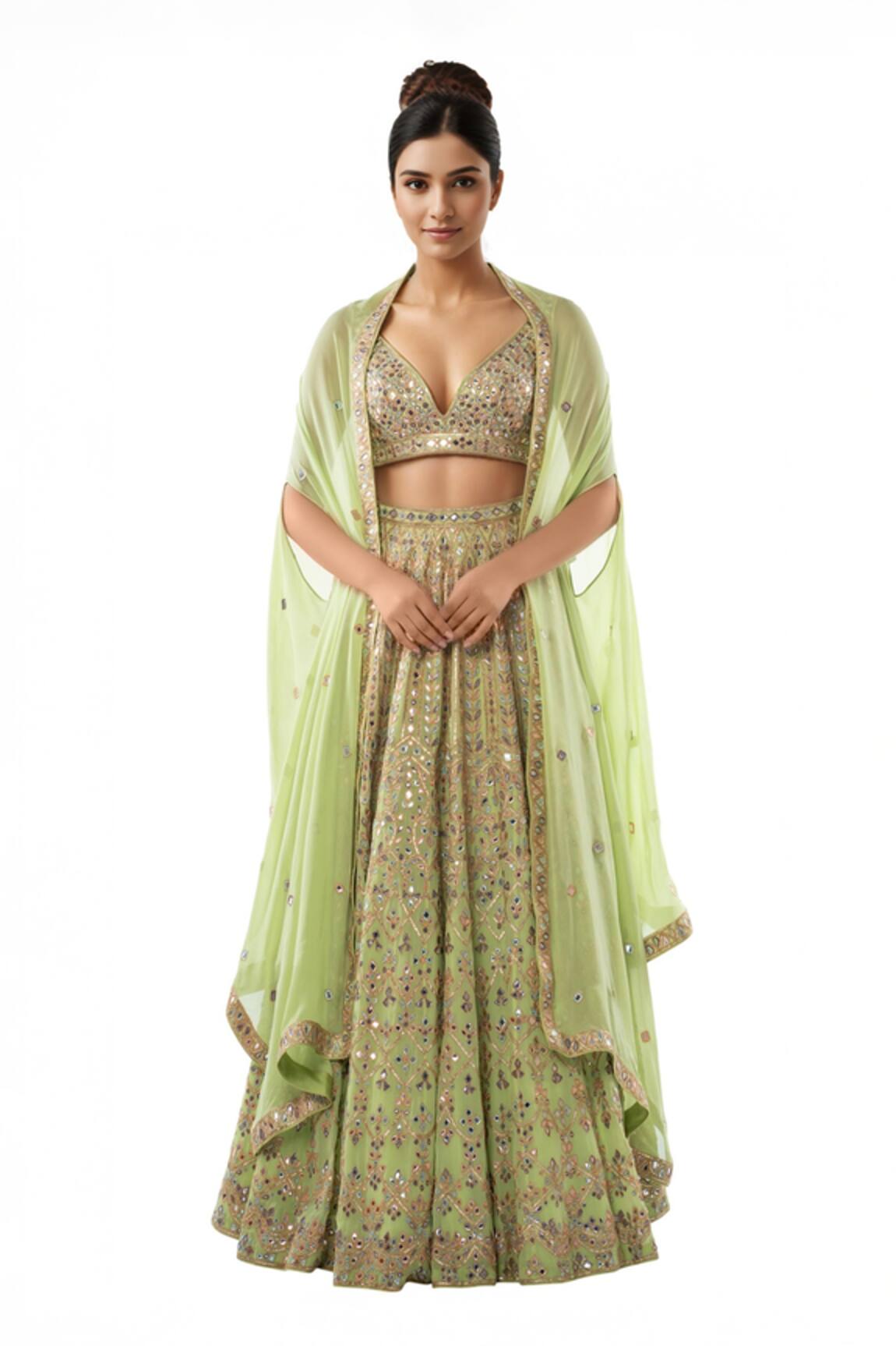Tamanna Punjabi Kapoor Embroidered Lehenga Cape Set