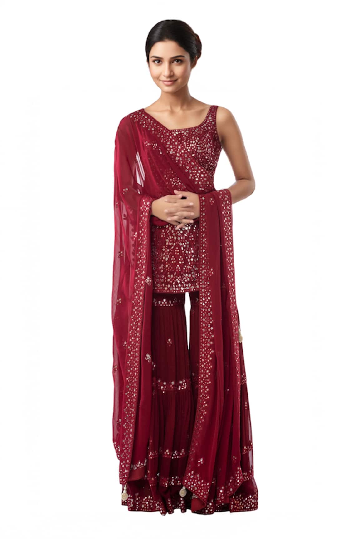 Tamanna Punjabi Kapoor Embroidered Kurta Sharara Set