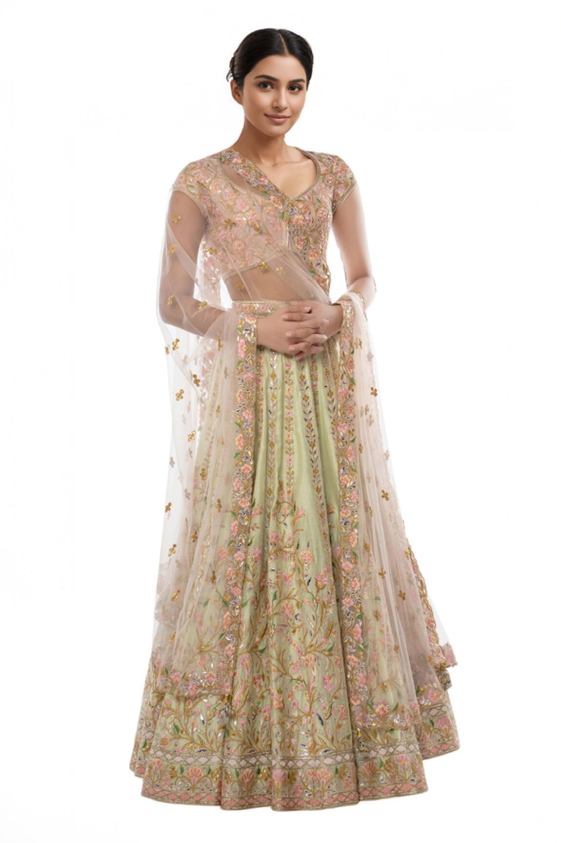 Tamanna Punjabi Kapoor Chanderi Bridal Lehenga Set