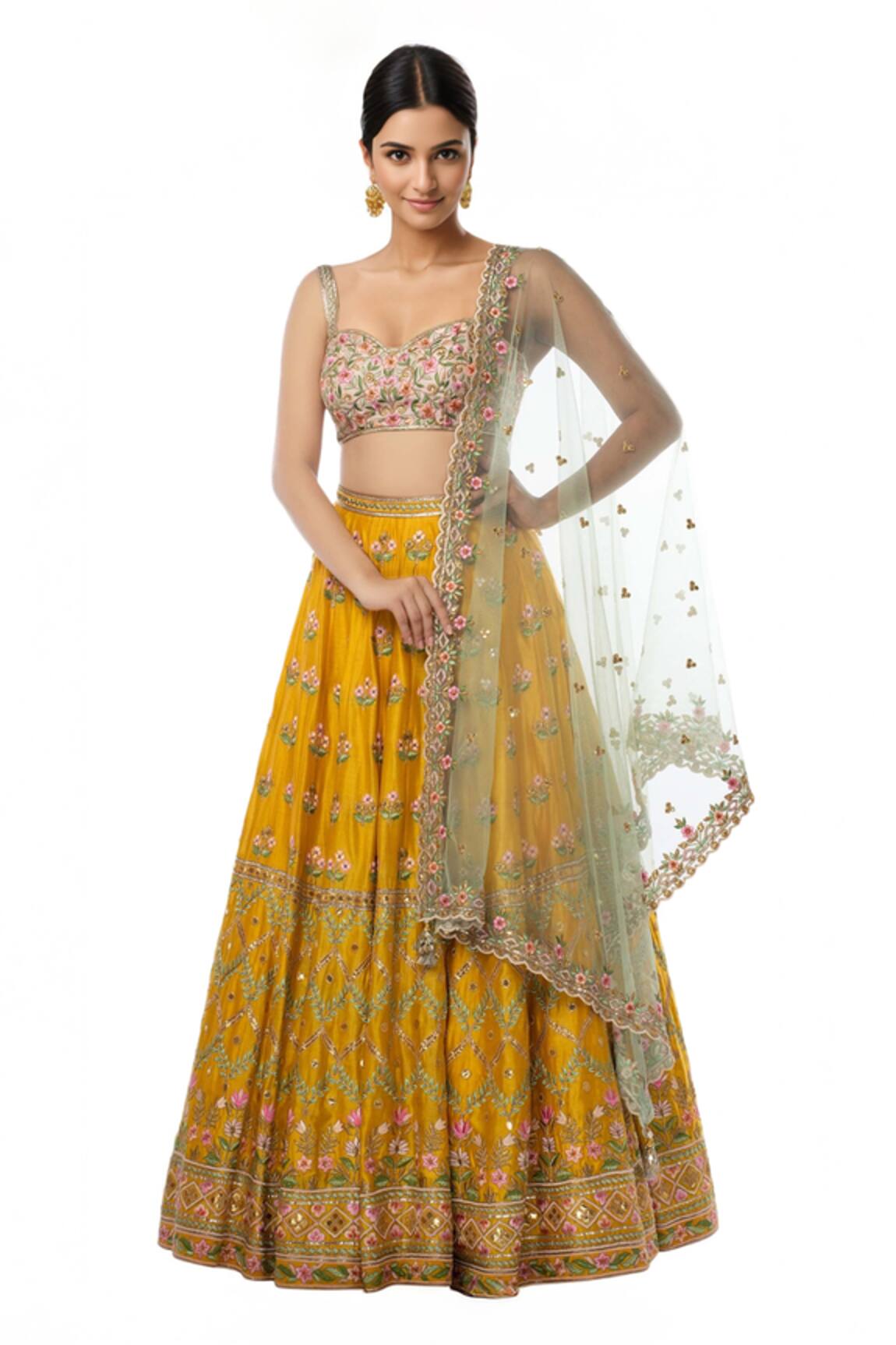 Tamanna Punjabi Kapoor Chanderi Bridal Lehenga Set