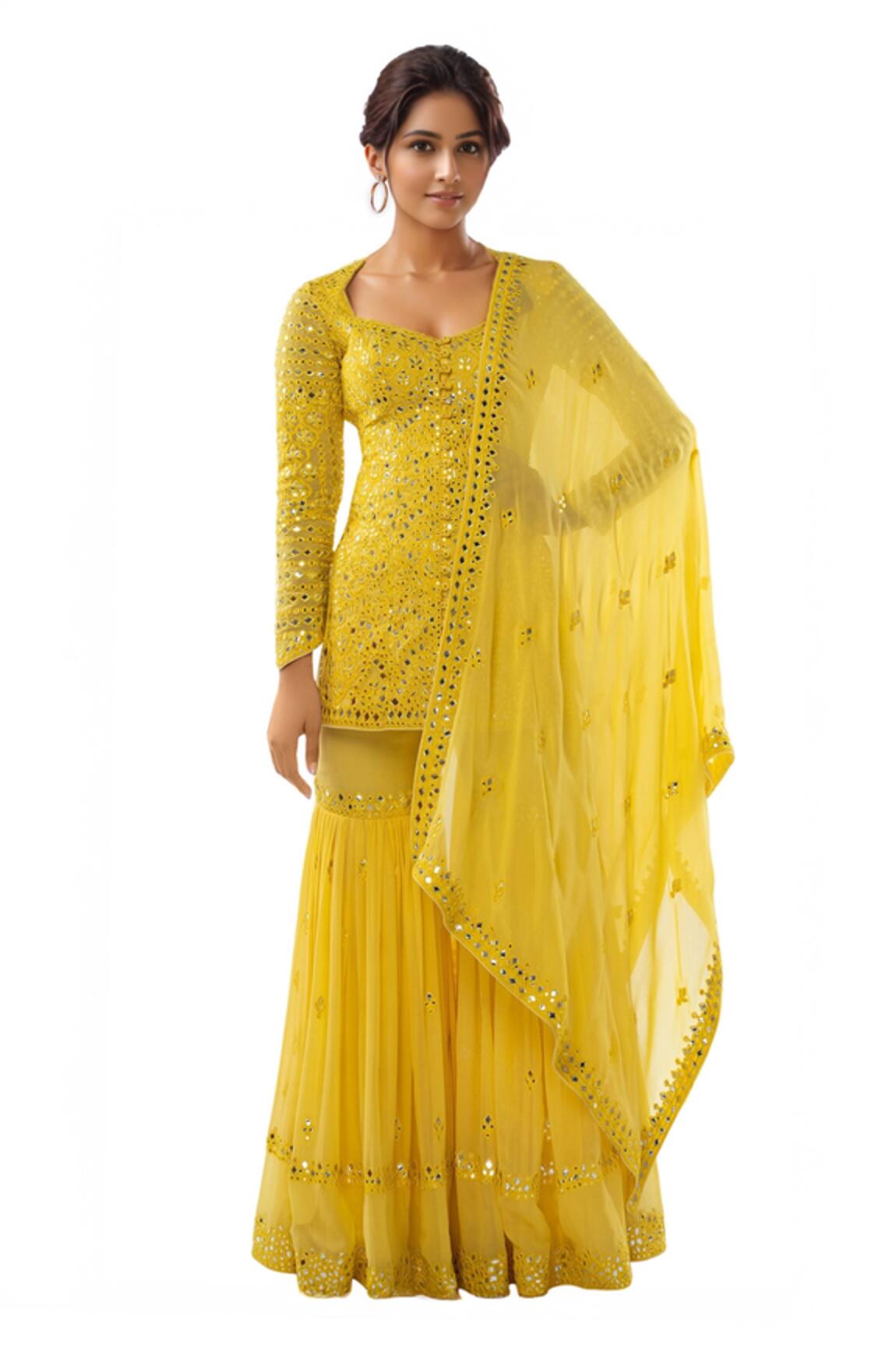 Tamanna Punjabi Kapoor Embroidered Sharara Set