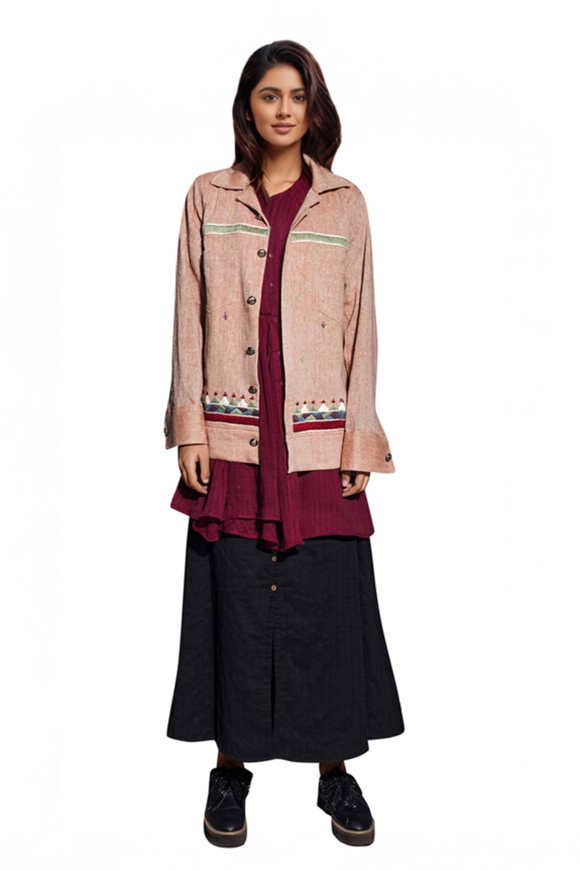 The Loom Art Handloom Bomber Jacket