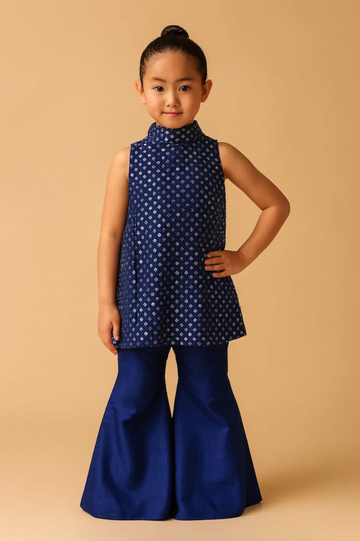 Tiny Pants Printed Kurta With Sharara