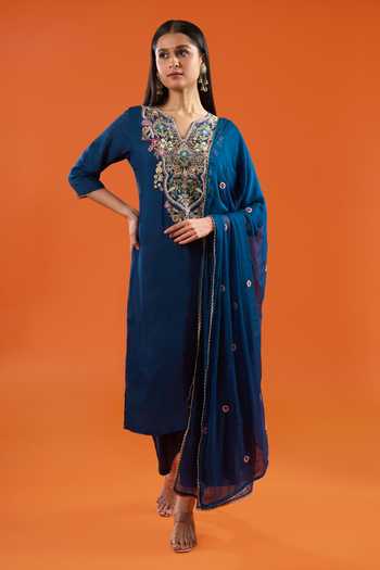 Samyukta Singhania Embroidered A-line Kurta Set  