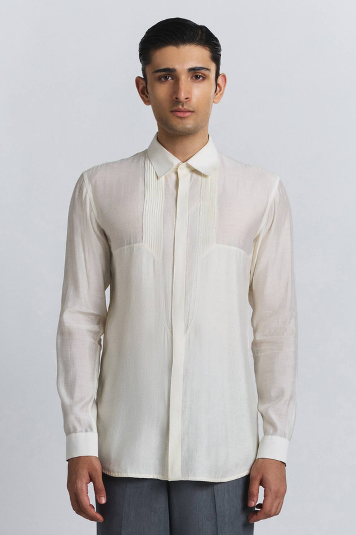 Line Out Line Essentialist Pintuck Shirt