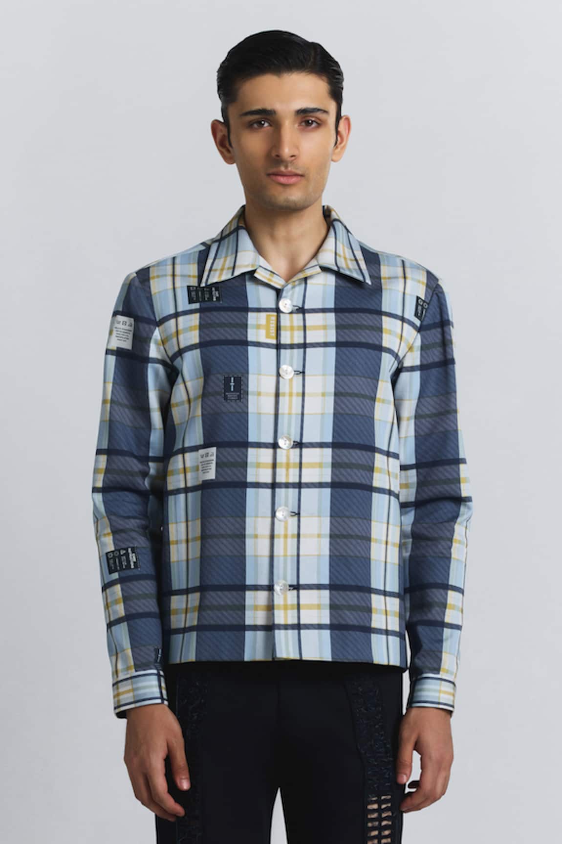 Line Out Line Vintage Checkered Shacket