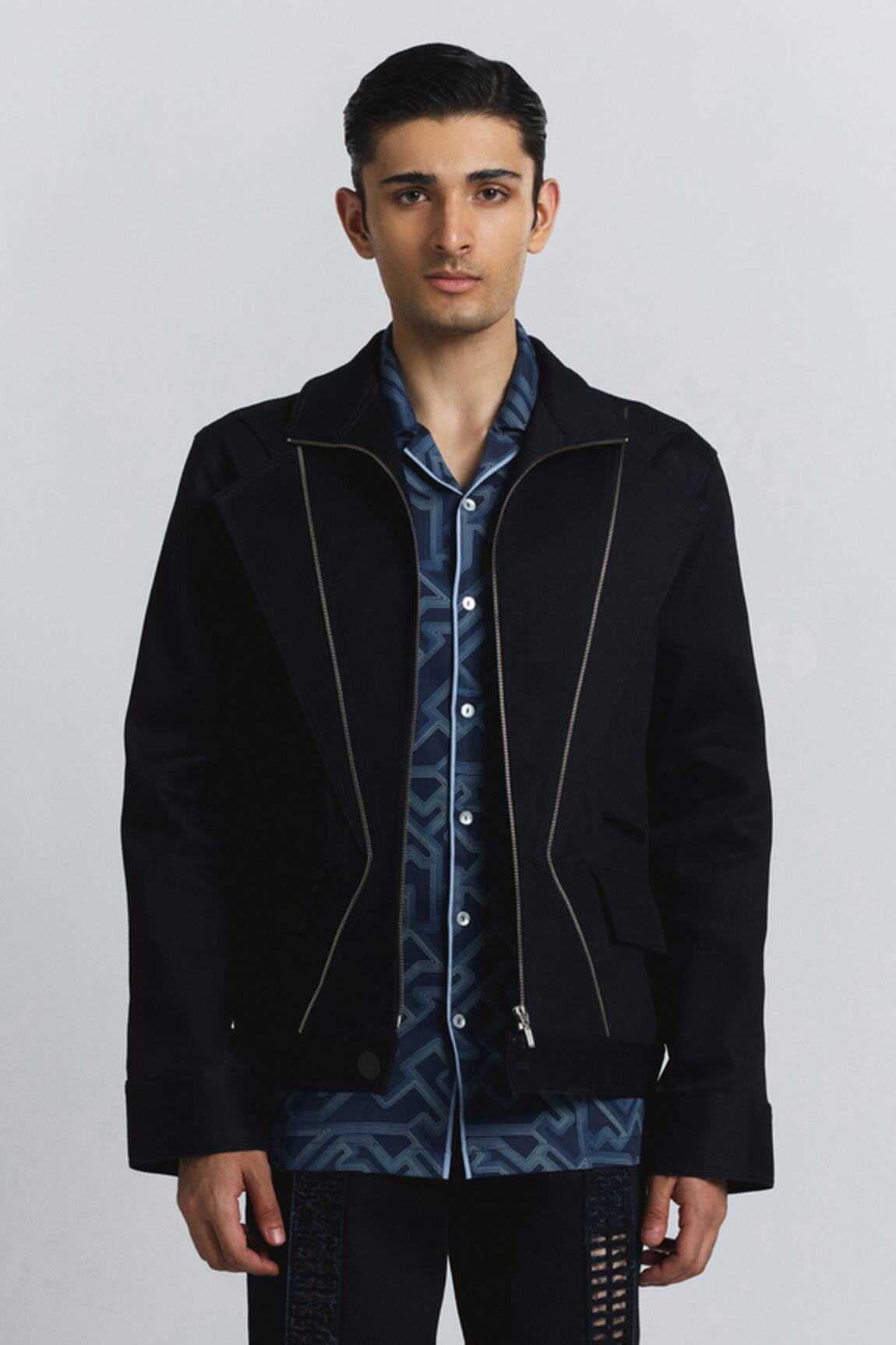 Line Out Line Torque Denim Bomber