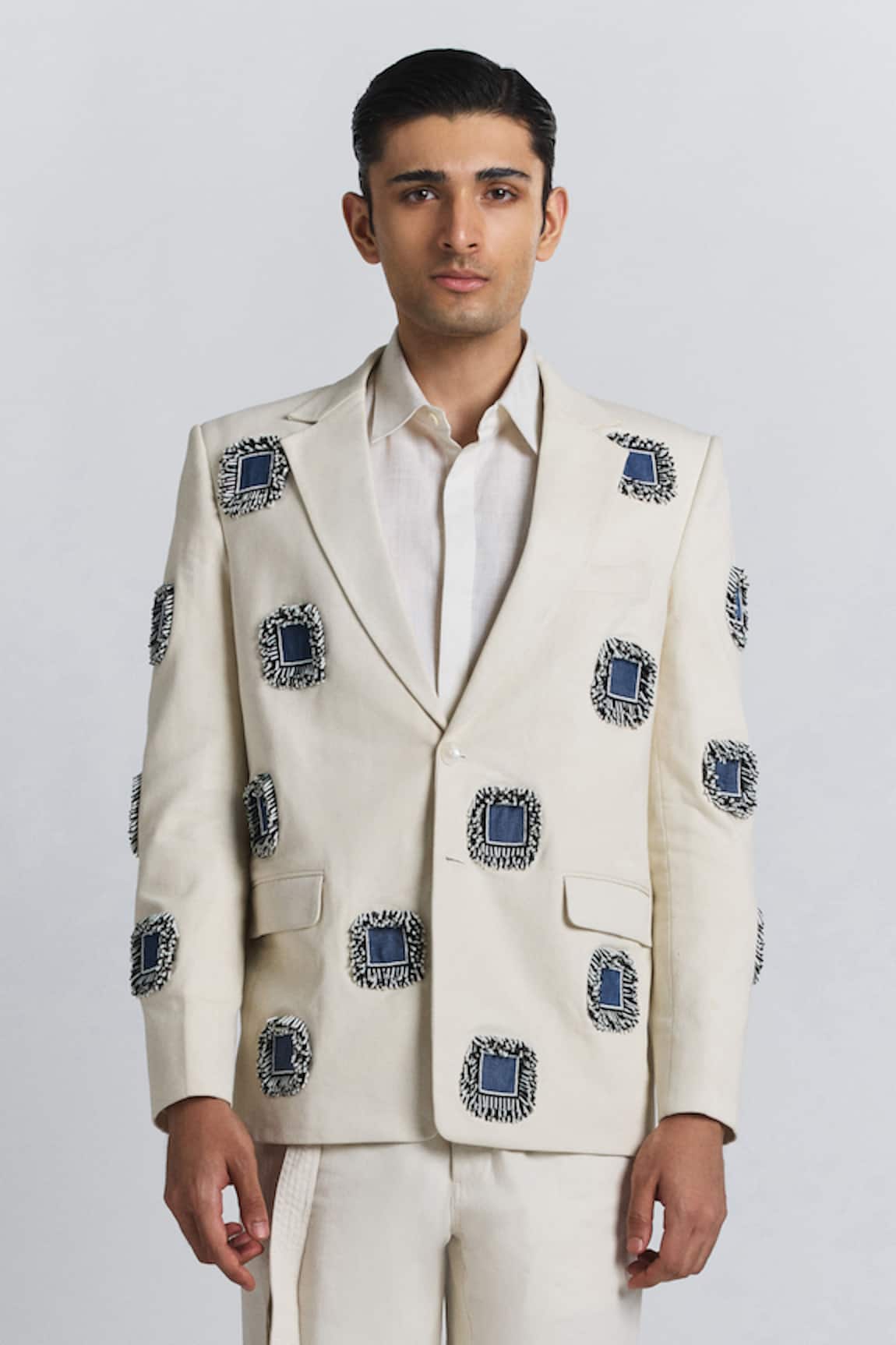 Line Out Line Glintcore Denim Blazer