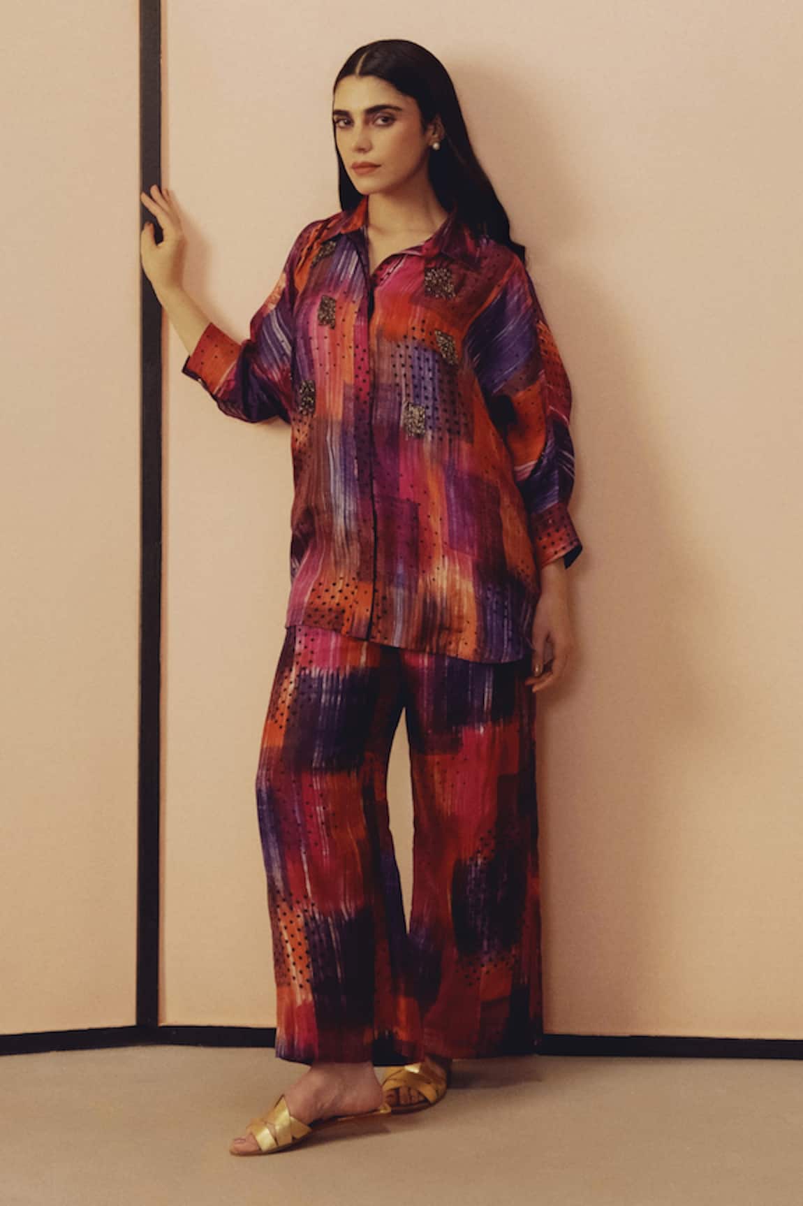 Kavya Singh Kundu Sam Block Print Shirt & Pant Set