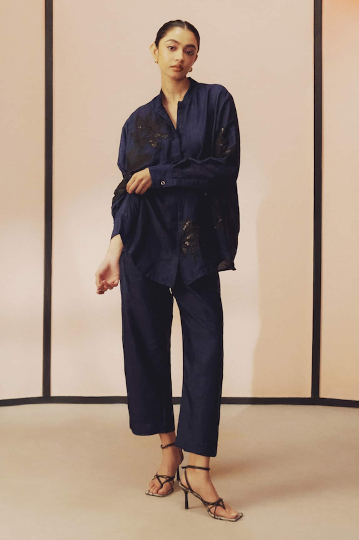 Kavya Singh Kundu Rem Embroidered Shirt & Pant Set